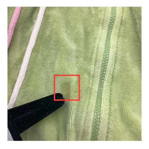 Lot of 2 Greendog Hoodies Baby Girl Size 24M Zip Up Pink & Green Cotton Blend - Picture 3 of 15